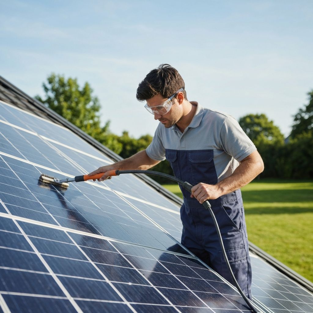 Residential solar cleaning
